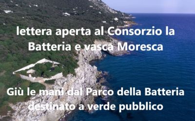 lettera al “Consorzio La Batteria e La Vasca Moresca”