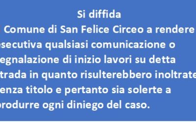 “diffida ” per il cancello