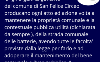 Diffida di lunedì 12 Agosto e breve riepilogo degli ultimi eventi